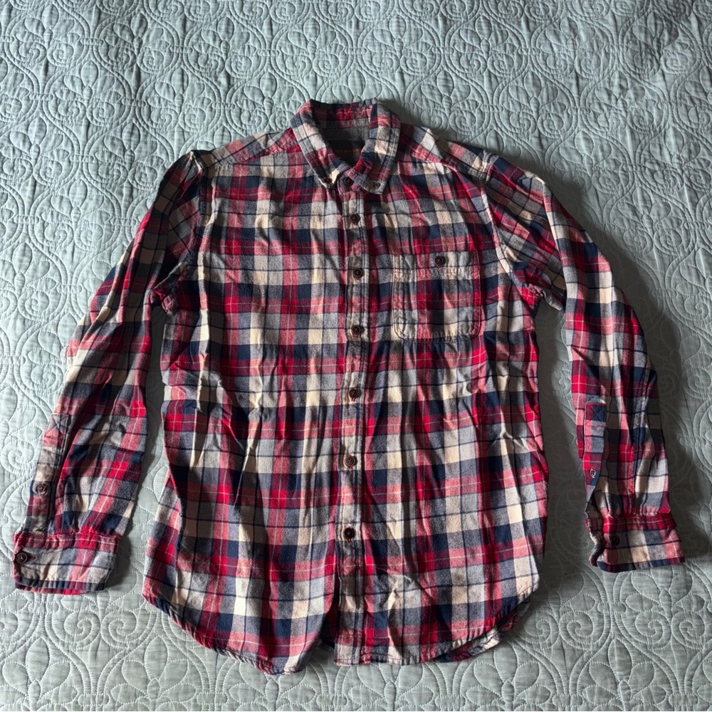 🧡Northwest Territories Red and Blue Plaid Shirt